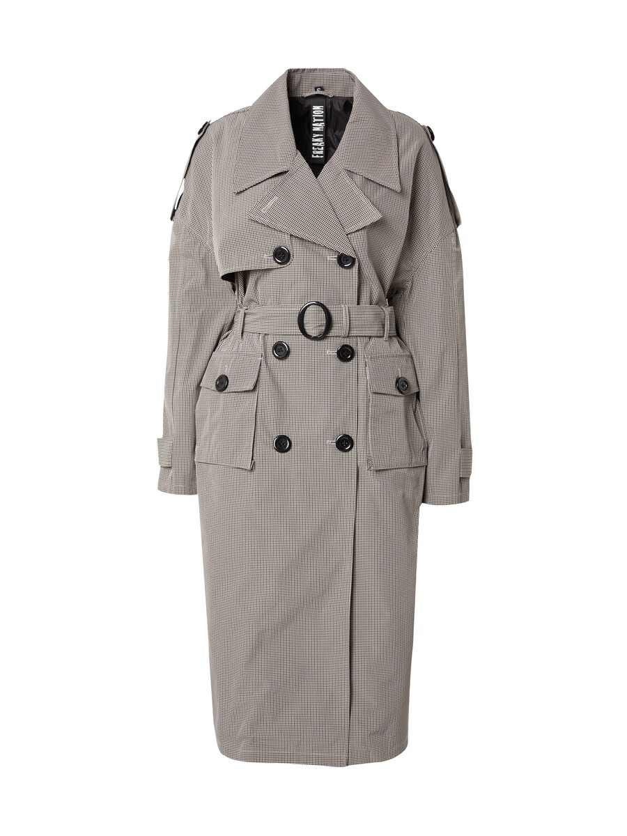 

Тренч FREAKY NATION Between-Seasons Coat Like Tiffany, светло-серый