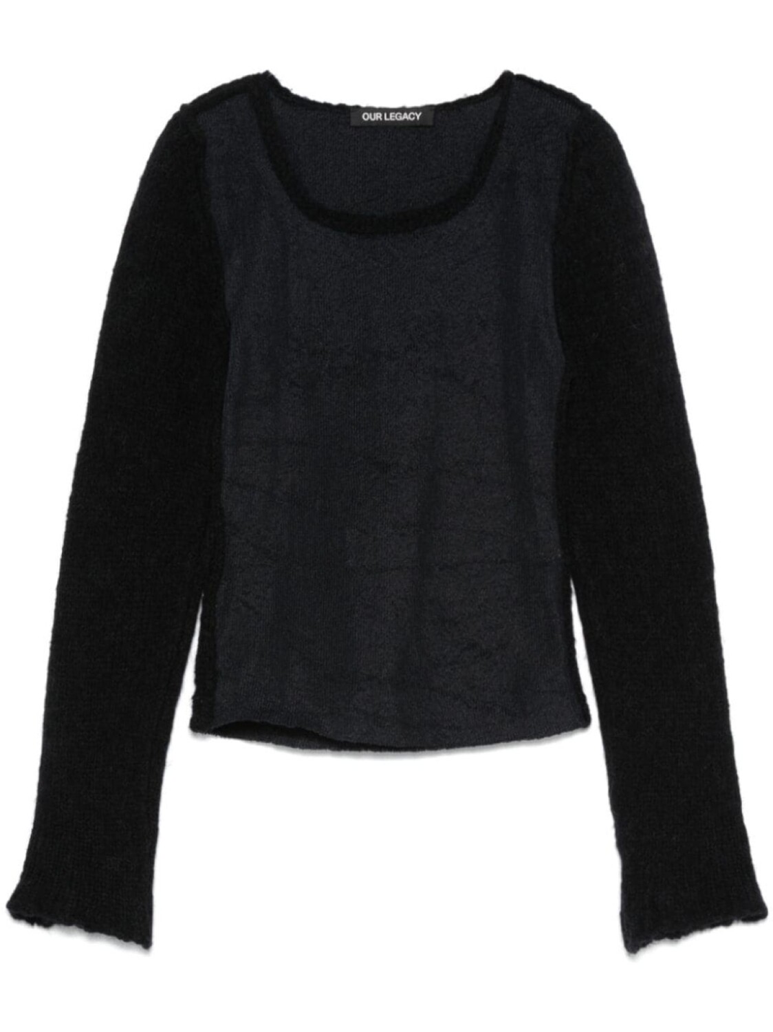 

OUR LEGACY джемпер Inverse Roundneck, черный
