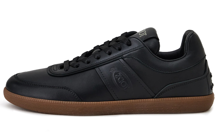 TOD'S Низкие стильные скейтерские туфли женские Black