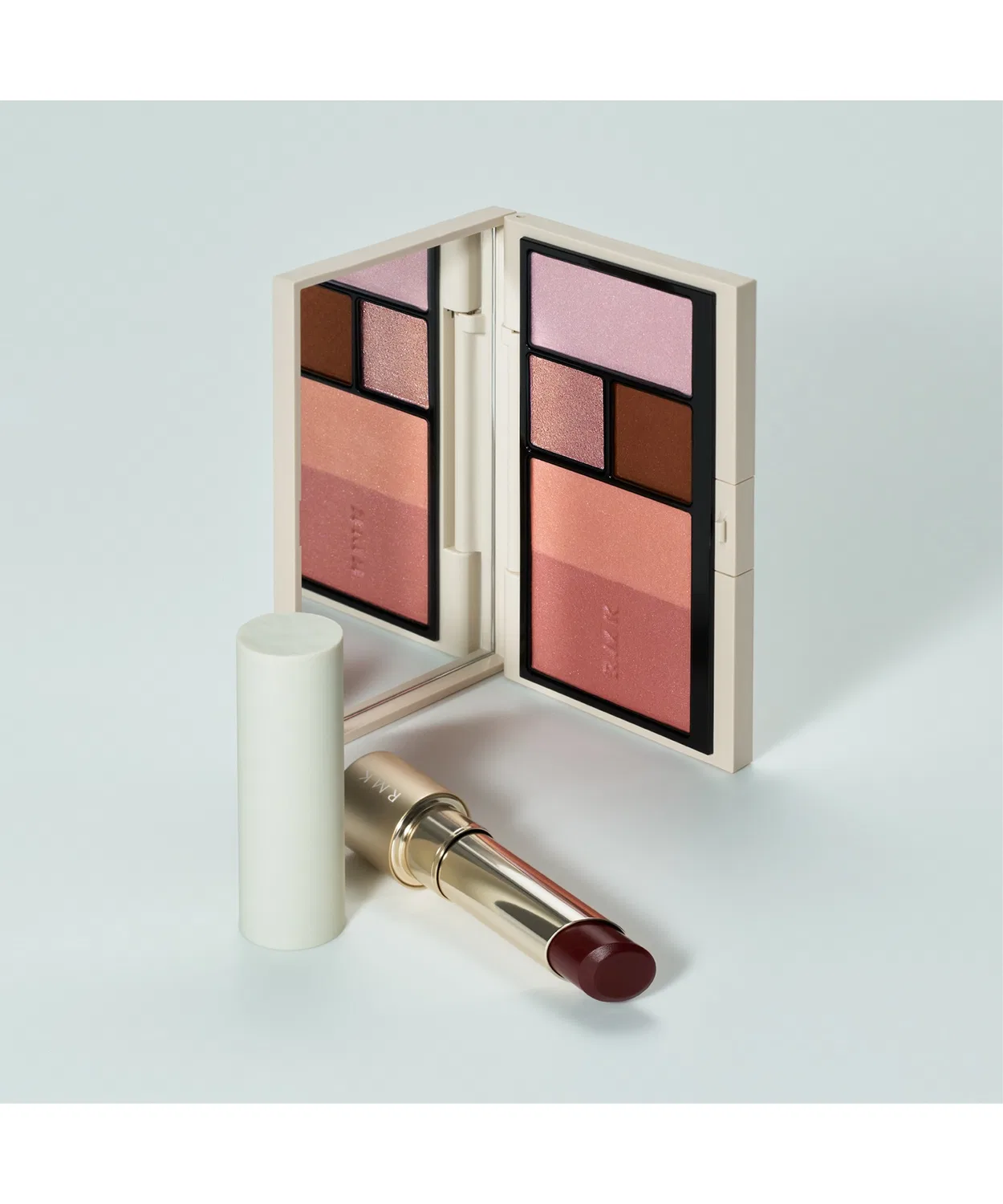 Палетка теней и румян RMK Eyes & Face Palette, 2 оттенка, голубовато-фиолетовый — фото 3