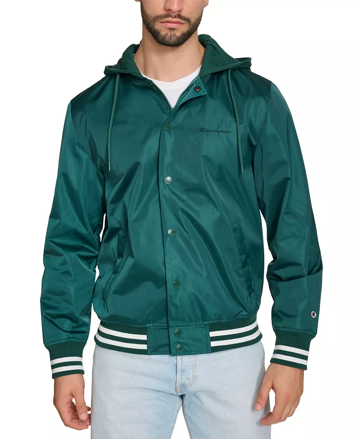 

Мужская вязаная худи-куртка Varsity Bomber Champion, зеленый