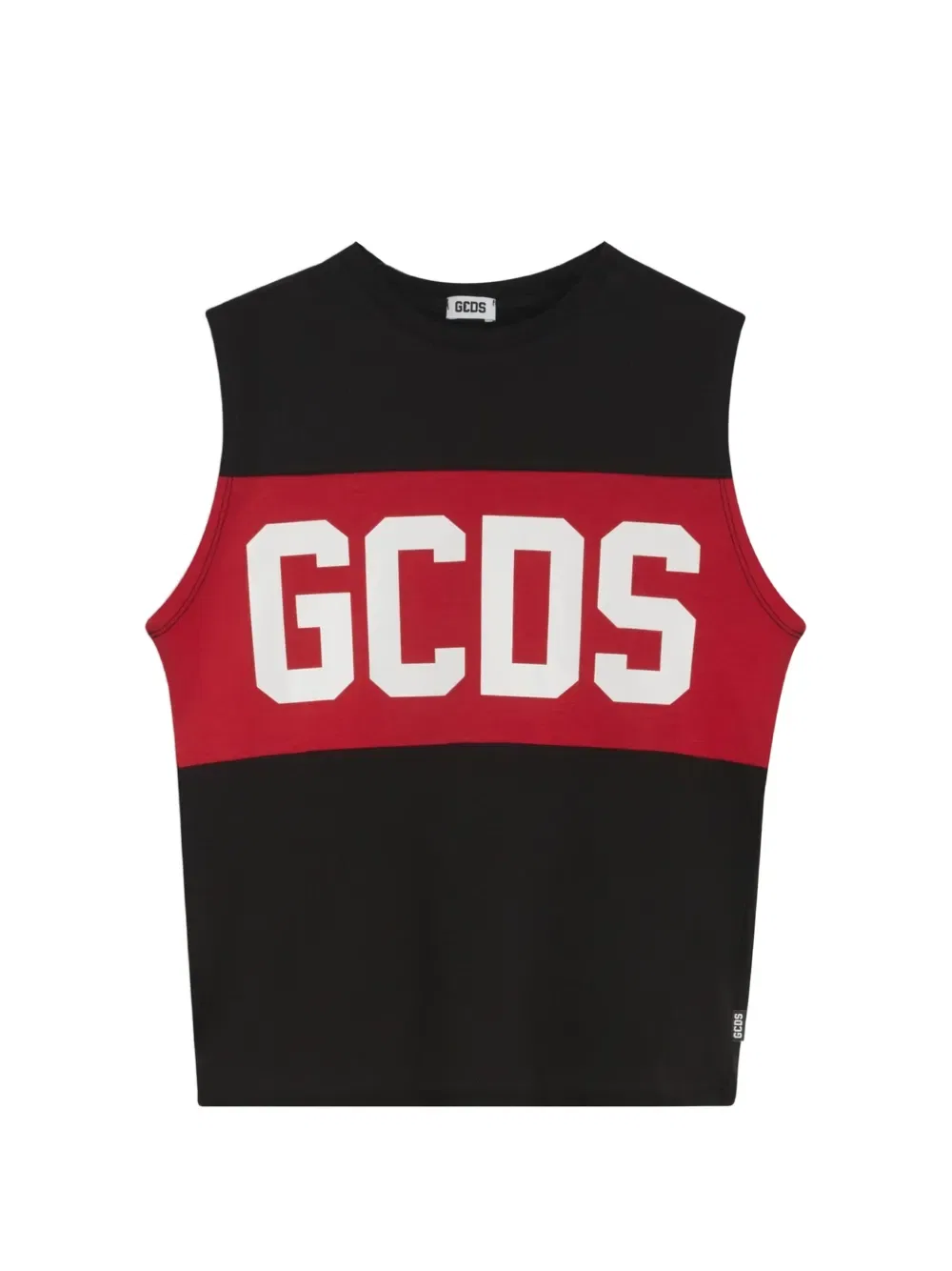 Топ без рукавов с логотипом Gcds Kids, черный
