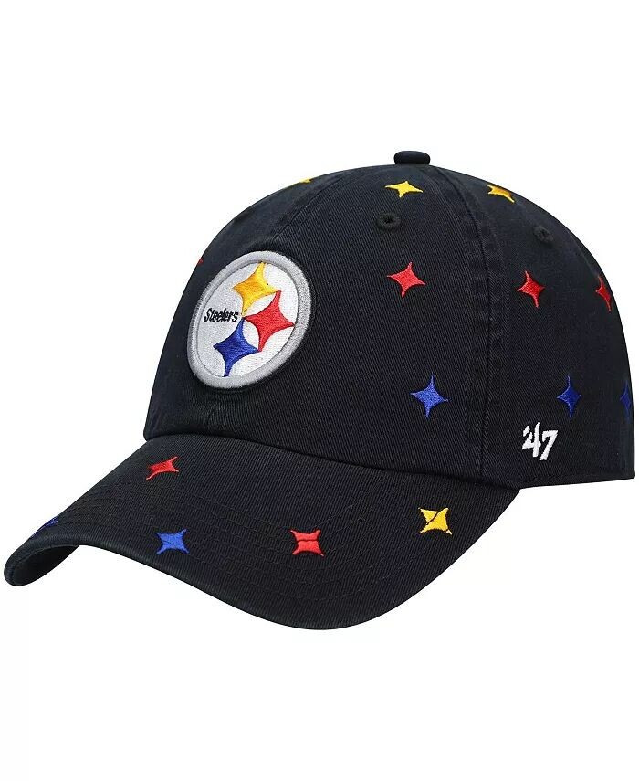 

Женская черная регулируемая шляпа с разноцветными конфетти '47 Pittsburgh Steelers '47 Brand, черный