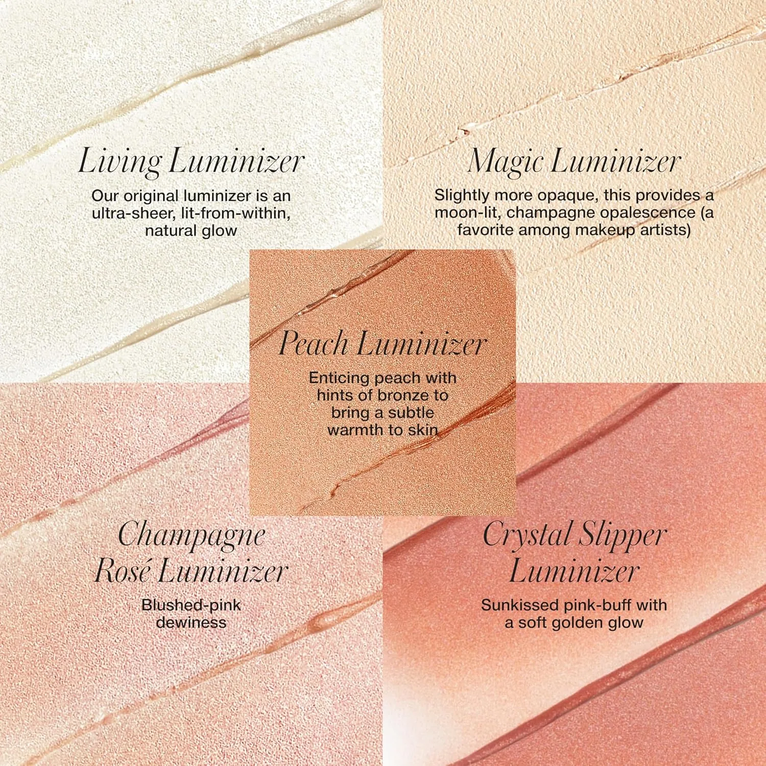 RMS Beauty Luminizer - кремовый хайлайтер для лица и внутреннего уголка глаза, сияющий бальзам для лица, придающий коже сияние. 4.82 г (1 шт.), Champagne Rose — фото 3