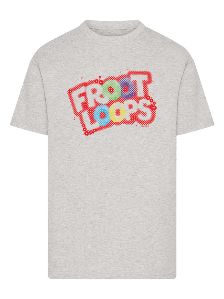 

Футболка Kellogg's Froot Loops Breakfast Cereal Pop Art в сером меланжевом цвете F4NT4STIC, Серый, Футболка Kellogg's Froot Loops Breakfast Cereal Pop Art в сером меланжевом цвете F4NT4STIC