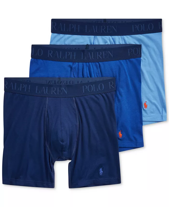 

Мужские трусы-боксеры 3D Flex Modal, 3 штуки Polo Ralph Lauren, синий