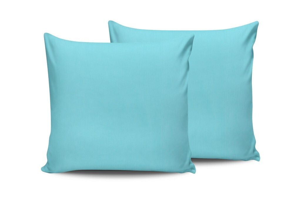 

L'Essentiel Linge de Maison, Turquoise, комплект чехлов (2 шт.) (Франция), бирюзовый, 100% ХЛОПОК RANFORCE, 60 x 60 см
