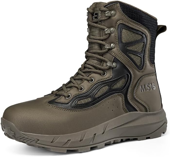 

Мужские тактические военные ботинки, легкие сапоги, боковая молния, мотоциклетные ботинки, армейские боевые ботинки, походная обувь для мужчин Senlongbao, зеленый