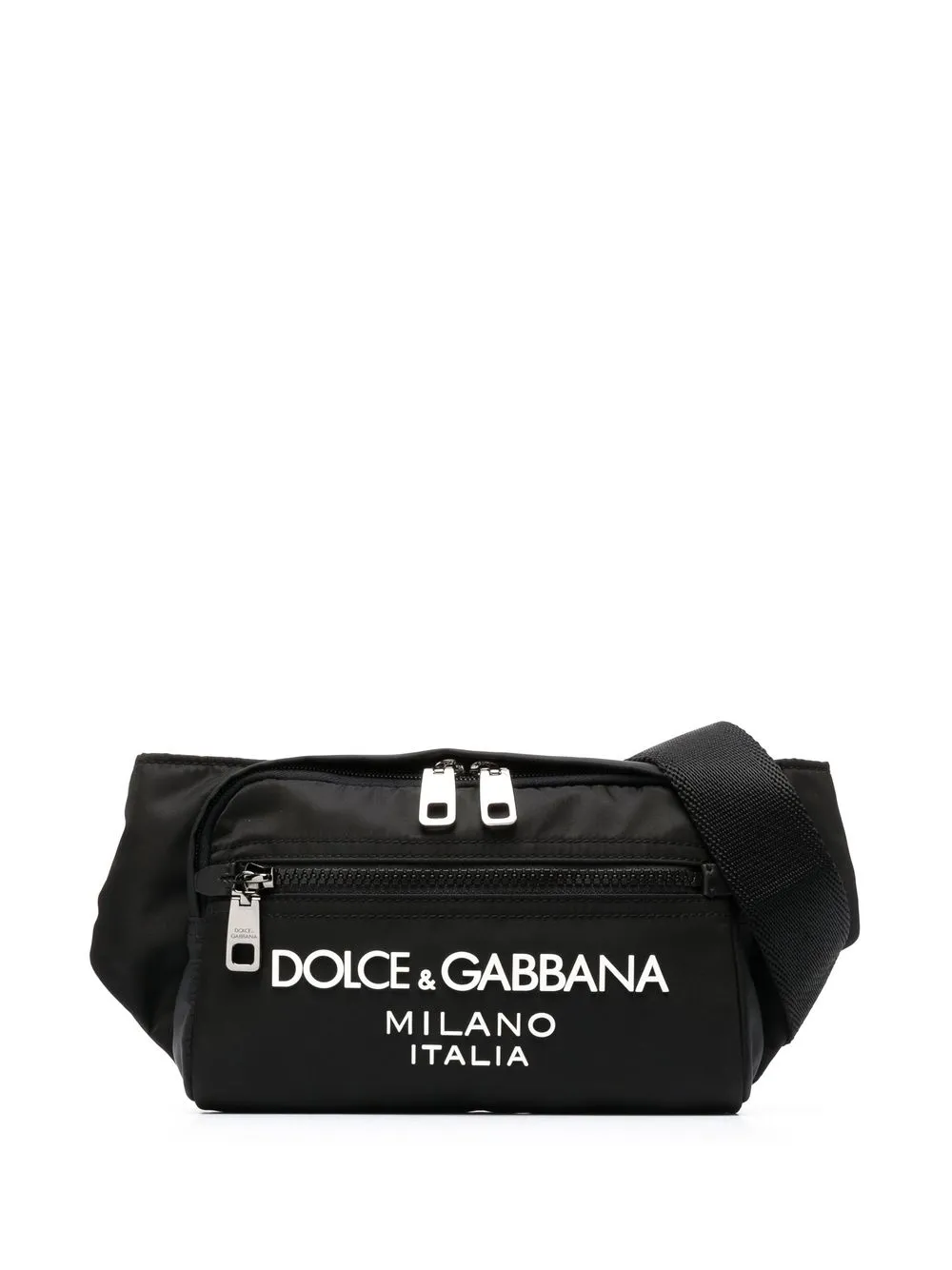 

Поясная сумка с тисненым логотипом DOLCE & GABBANA, черный