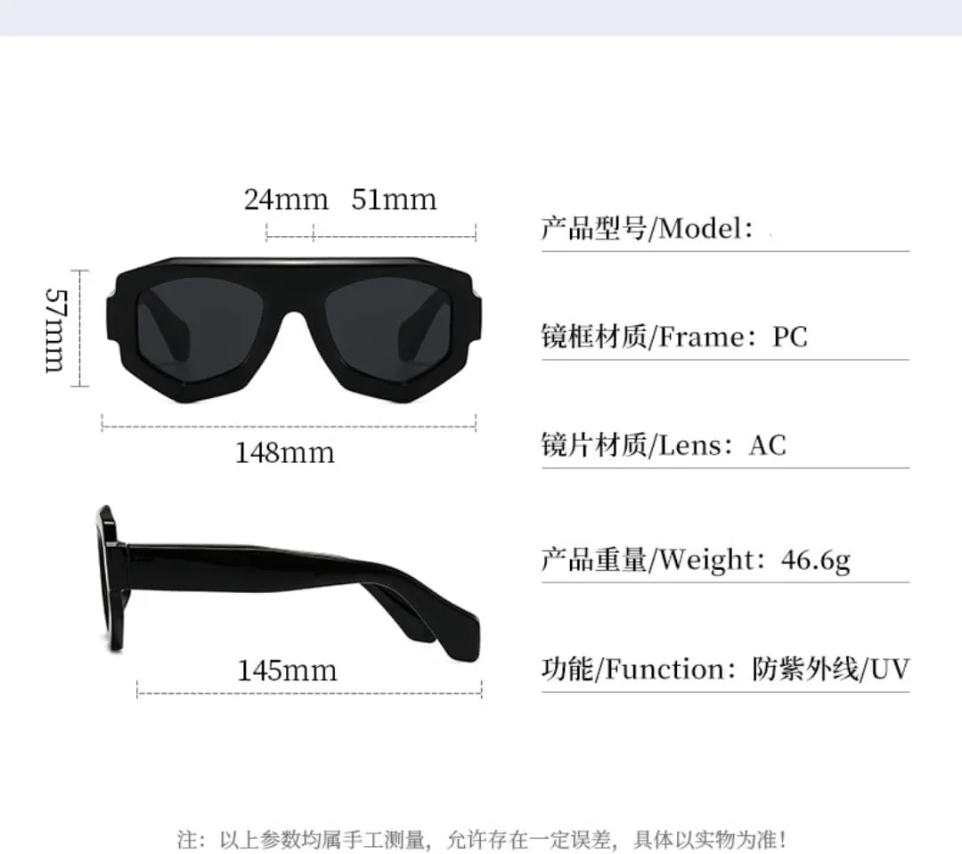 

Винтажные солнцезащитные очки Polygon для женщин, роскошные, модные, мужские, стильные, овальные, в стиле панк, с защитой от УФ-излучения UV400 TKKTLLT, 3965-c7