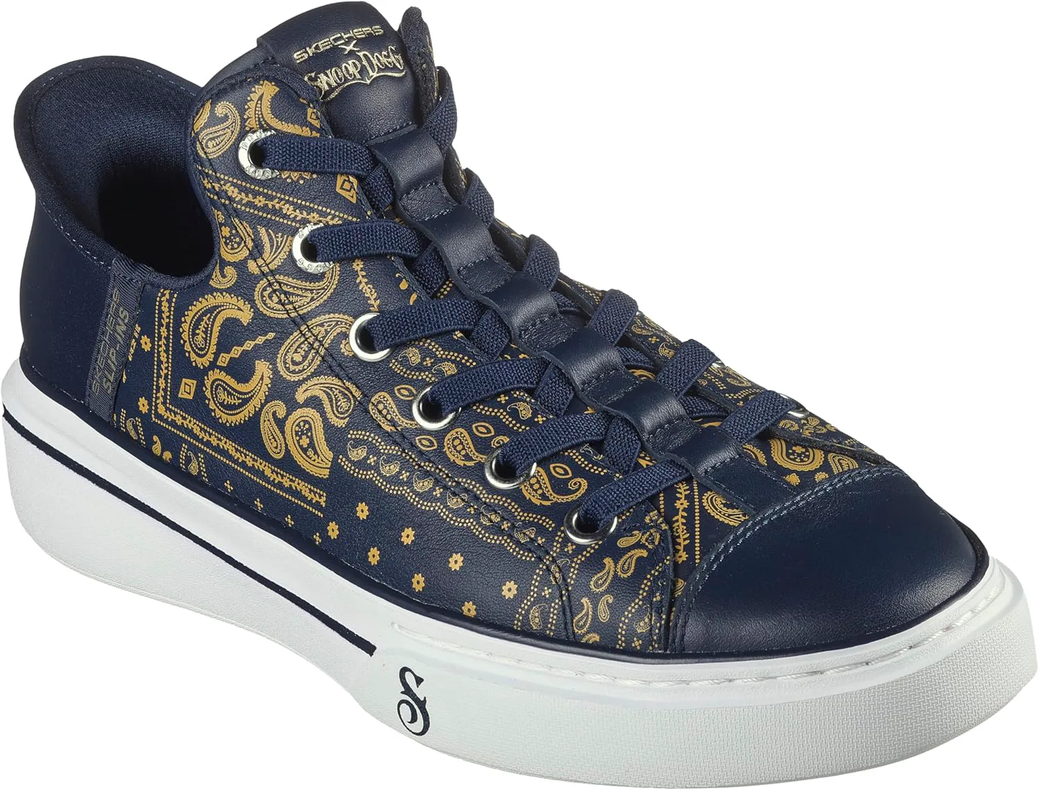 Мужские кроссовки Skechers Snoop Dogg: Snoop ONE-Double G Hands Free Slip-Ins, темно-синий — фото 2