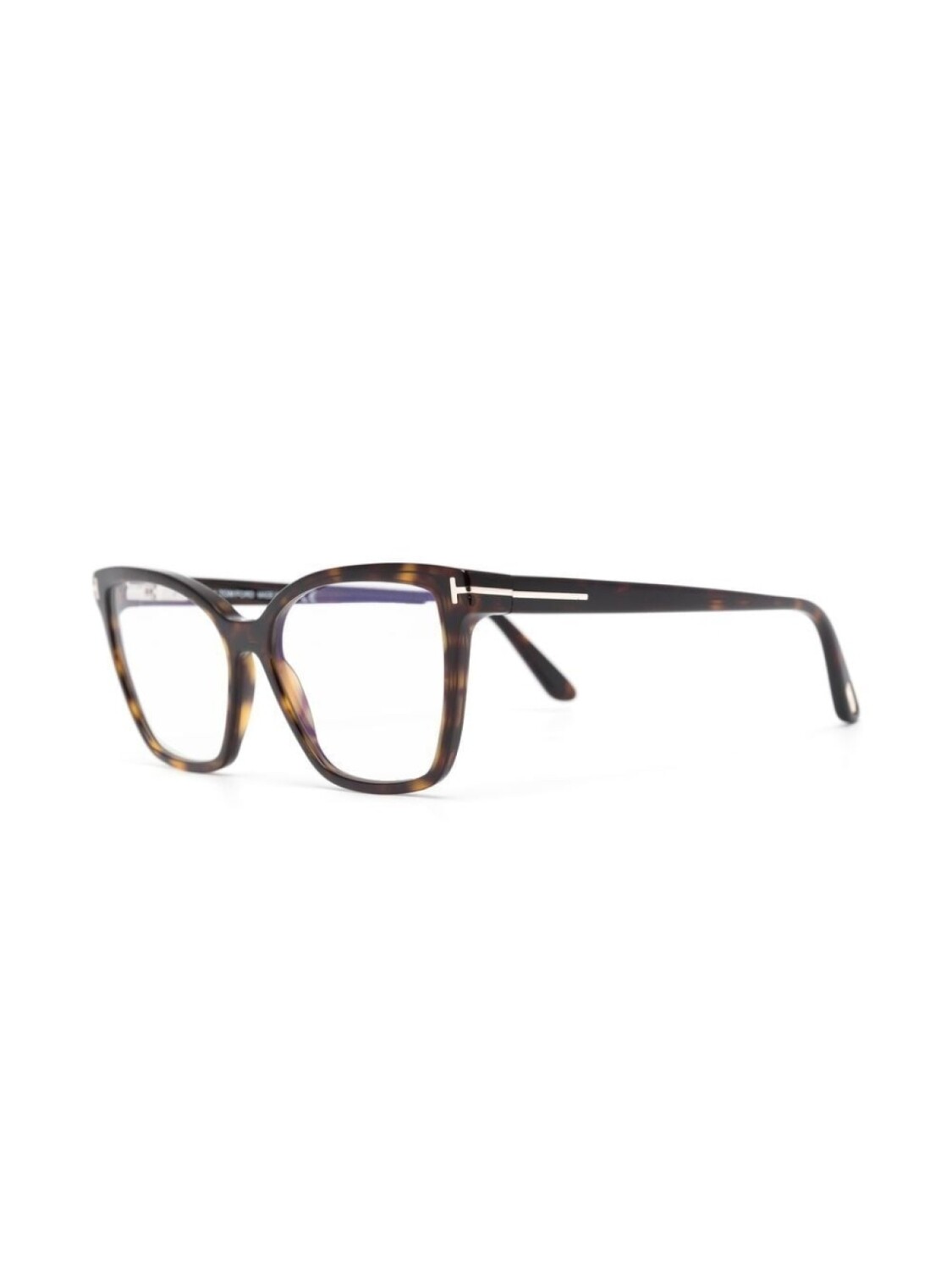 

TOM FORD Eyewear массивные очки черепаховой расцветки, коричневый