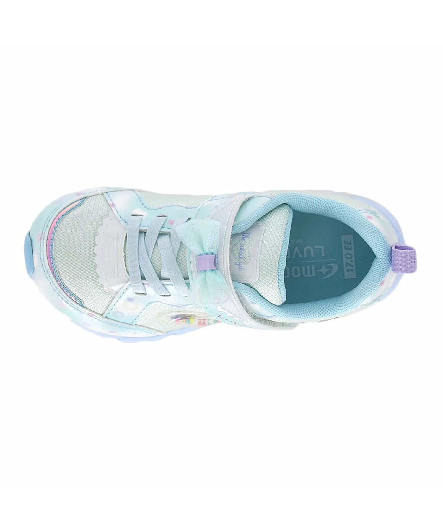 Детские кроссовки MoonStar LV 1251 мятного цвета для девочек Superstar, mint — фото 4