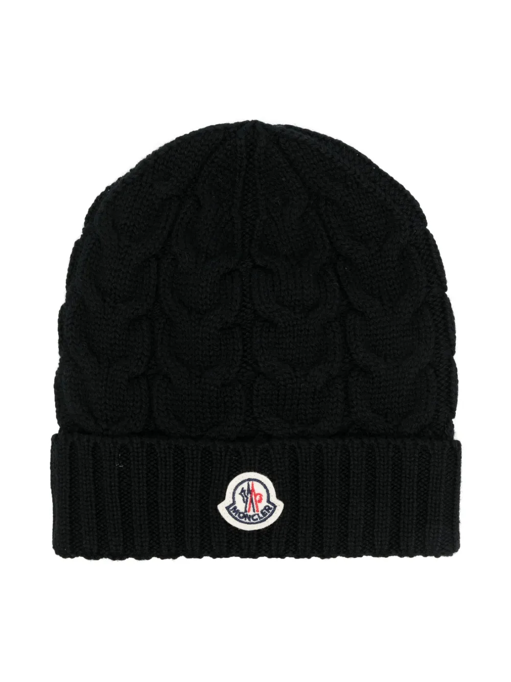 

Шапка бини с логотипом Moncler Enfant, черный