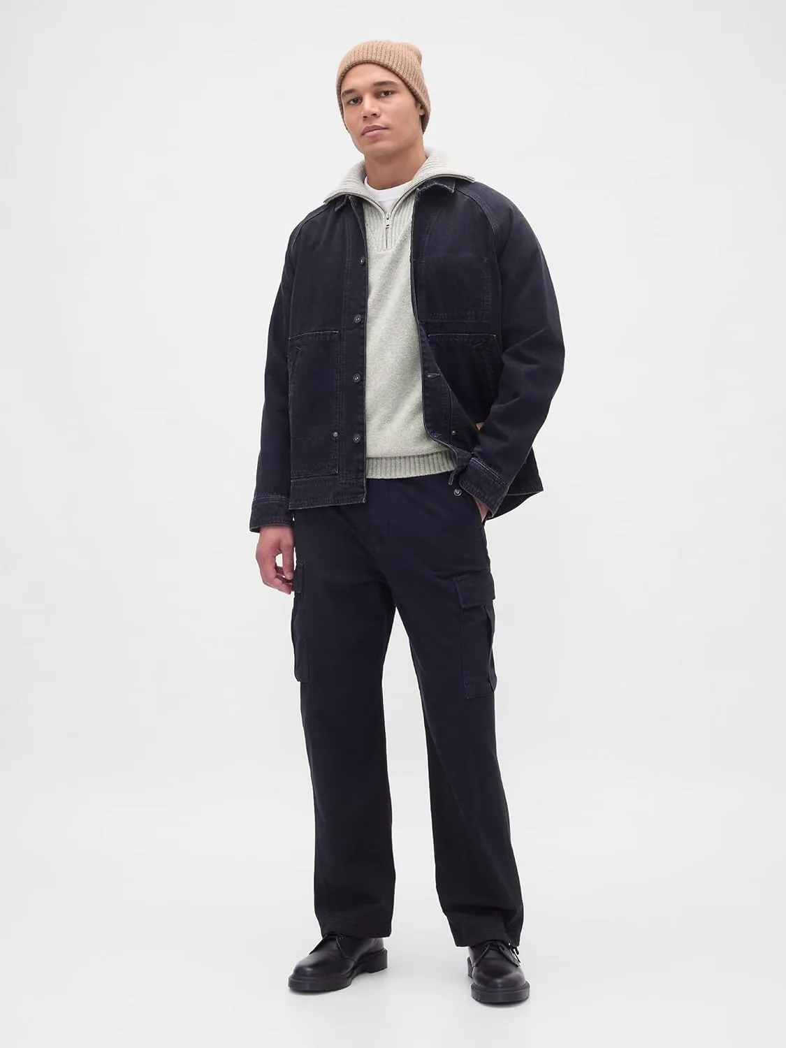 Свитер Gap Men's Cashsoft с застежкой на четверть — фото 2