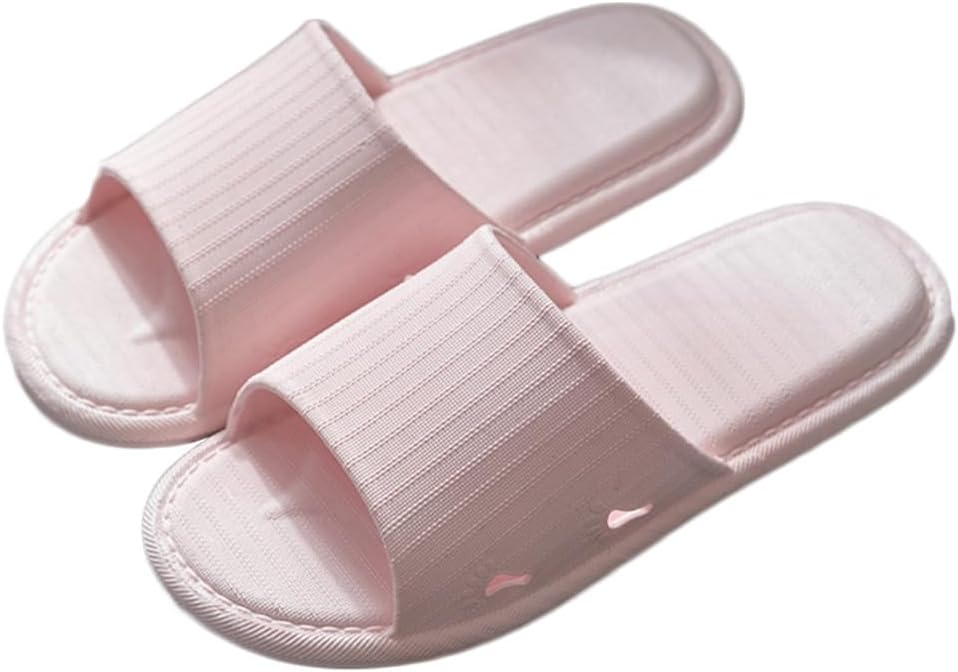 

Унисекс шлепанцы Rojeam с противоскользящей подошвой, быстро сохнущие, для душа, дома, ванной, сада и бассейна, розовый