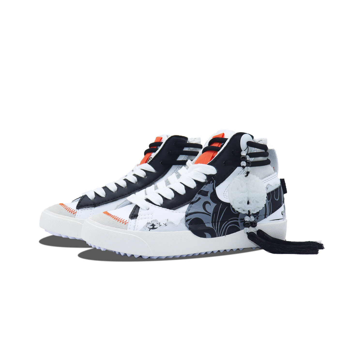 

Кроссовки Nike Blazer Skateboarding Shoes Unisex Mid-top Black, черный