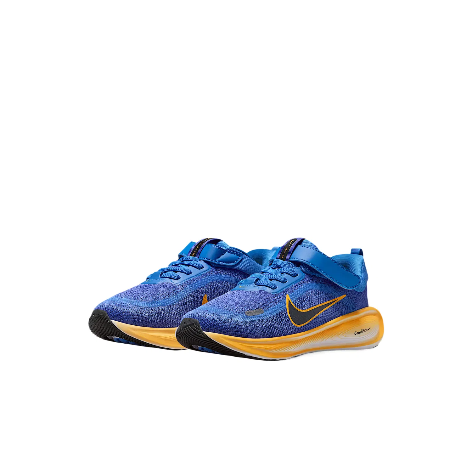Кроссовки беговые Stellar Ride Mesh Low top Kids' Nike, Crystal Blue/Blue Stone/Light Neon Yellow/Gray Black — фото 3