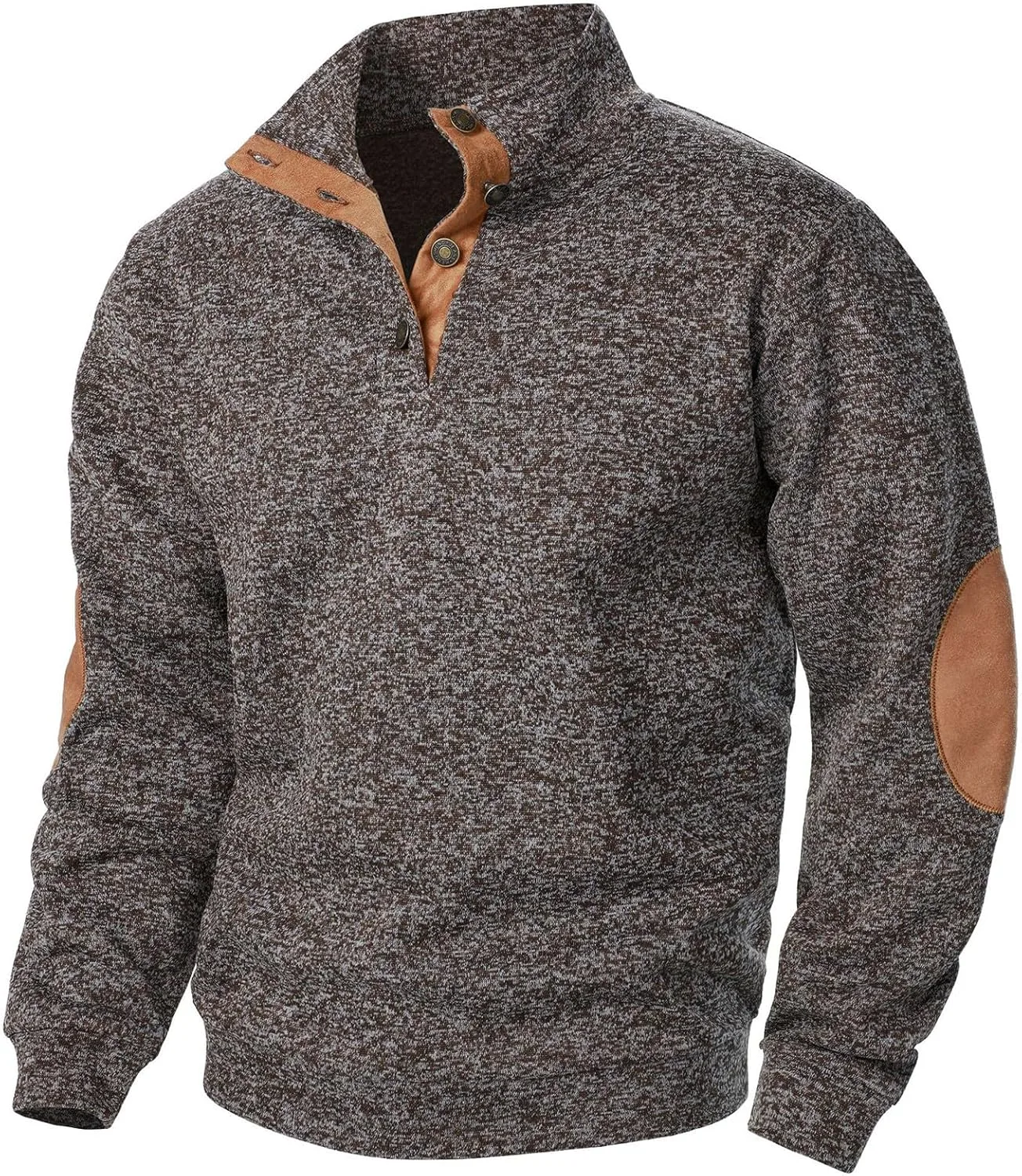 

Мужской свитшот Henley с длинным рукавом и четвертной застежкой, M-3XL RTRDE