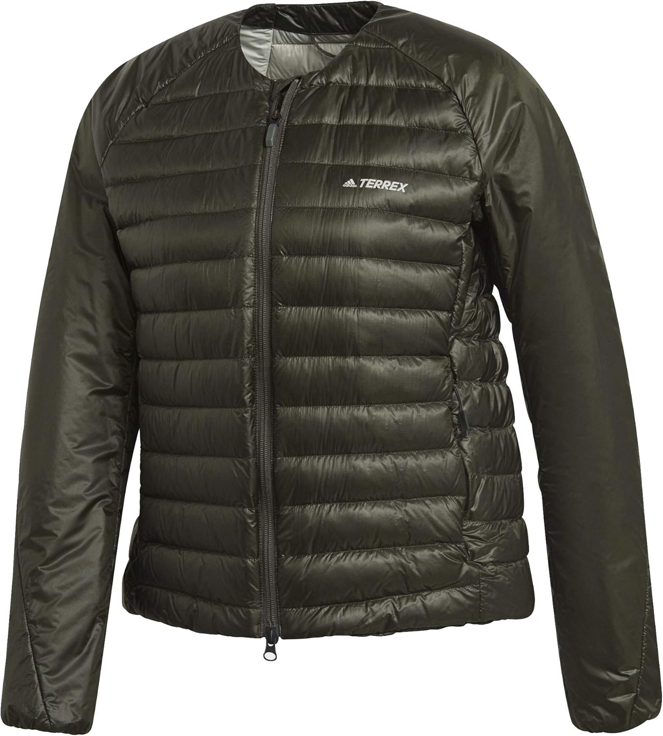 

adidas Женская утепленная пуховая куртка Terrex Hike Bomber, Legend Earth