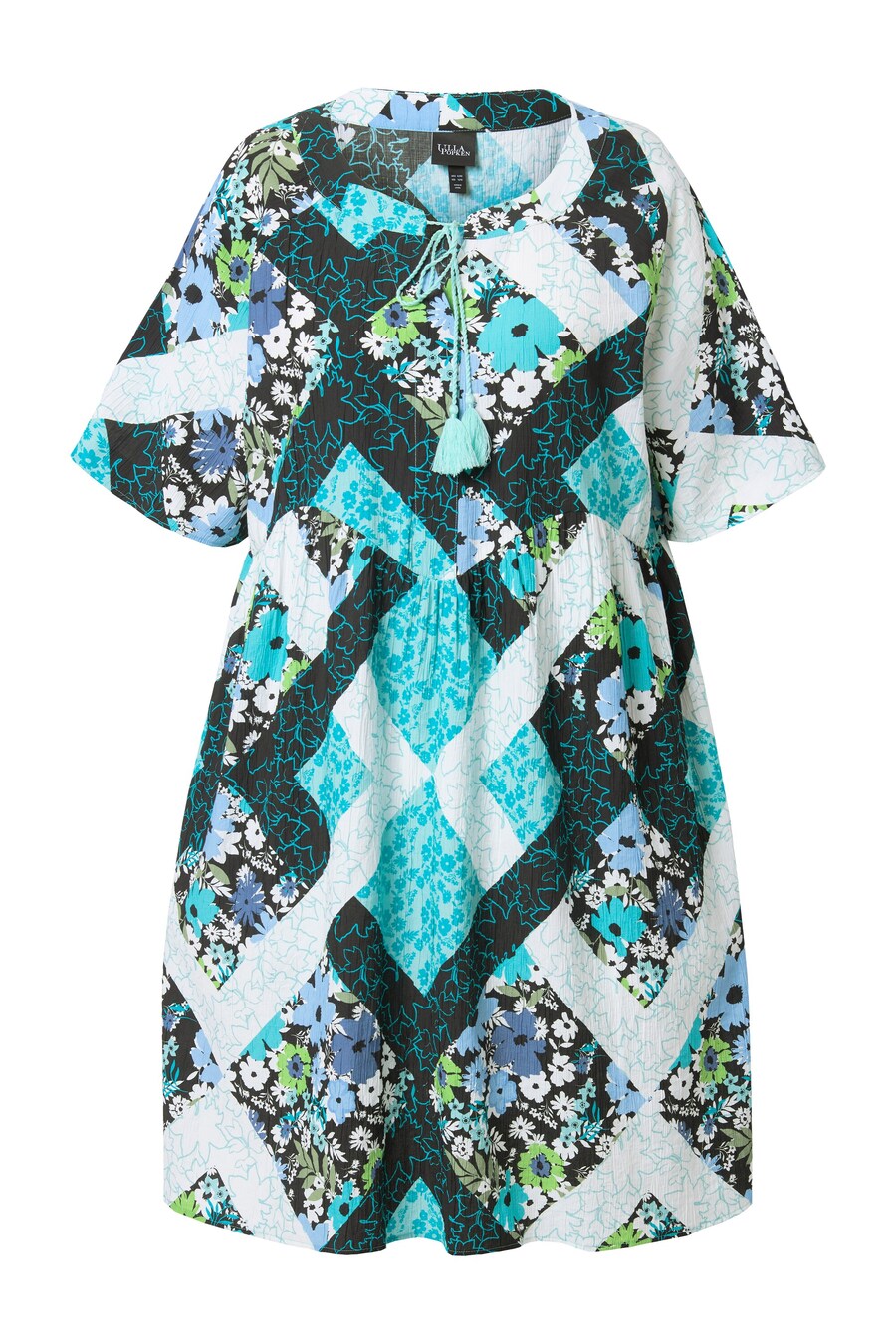 

Летнее платье Ulla Popken, Blue/Aqua/Sky blue