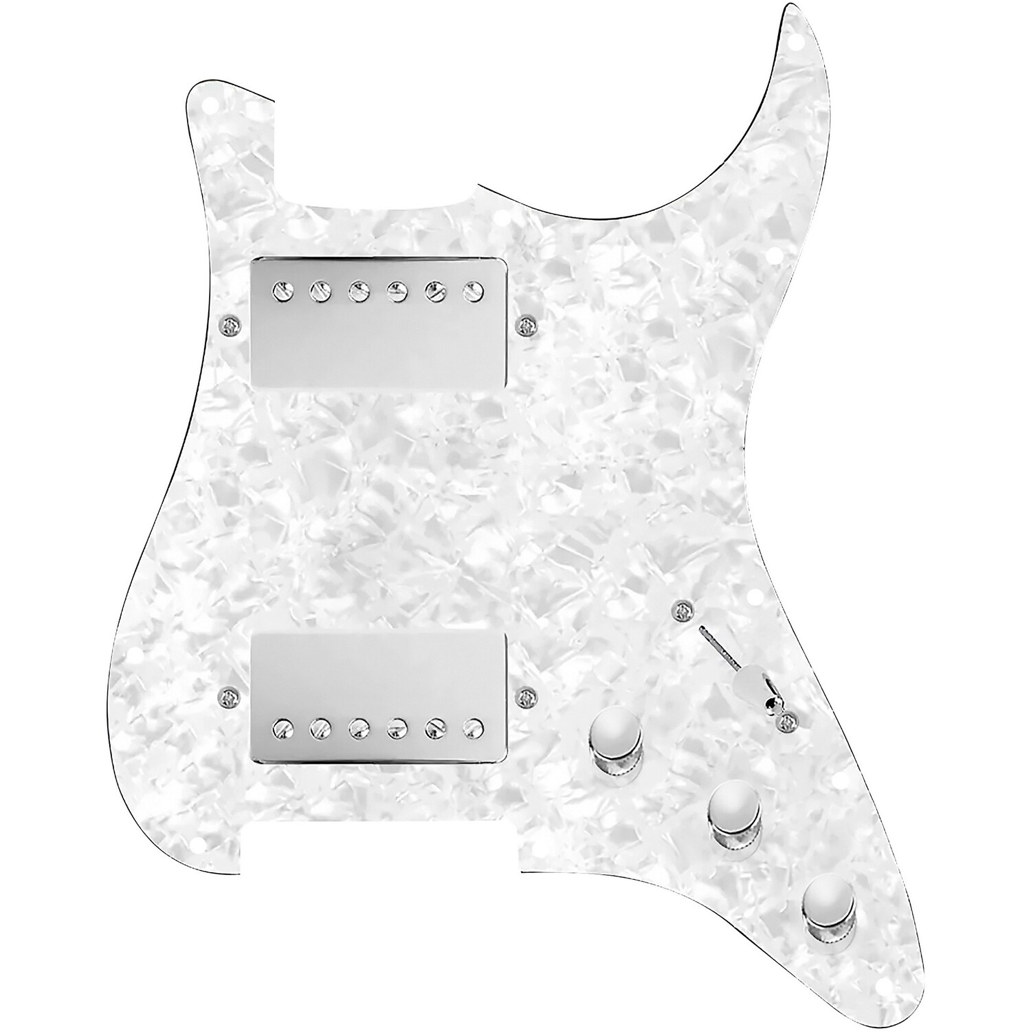 

920d Custom HH Loaded Pickguard для страт с никелевыми хамбакерами Smoothie и жгутом проводов S5W-HH White Pearl