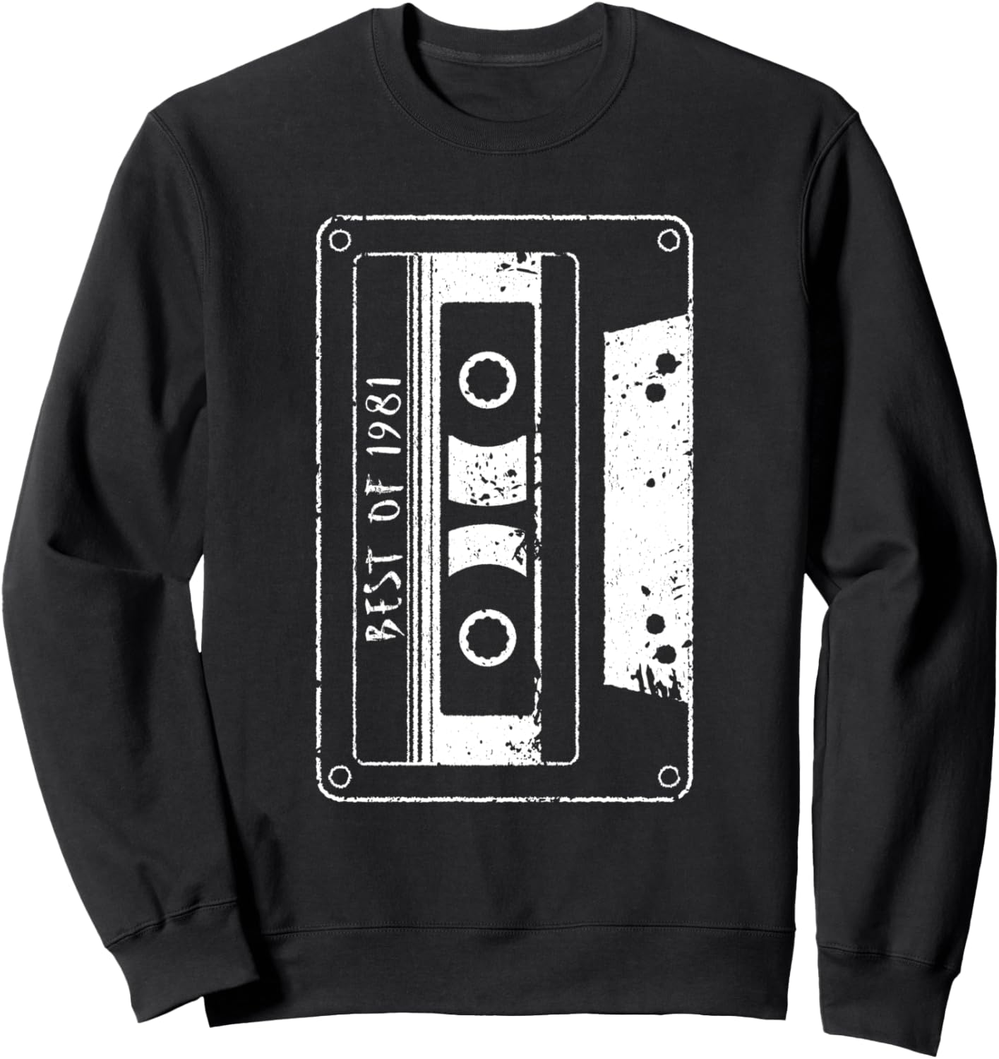 

Кассета 80-х: Лучшее из 1981 года. Ретро музыка. Винтажная толстовка Totally Rad 80S Gifts, черный