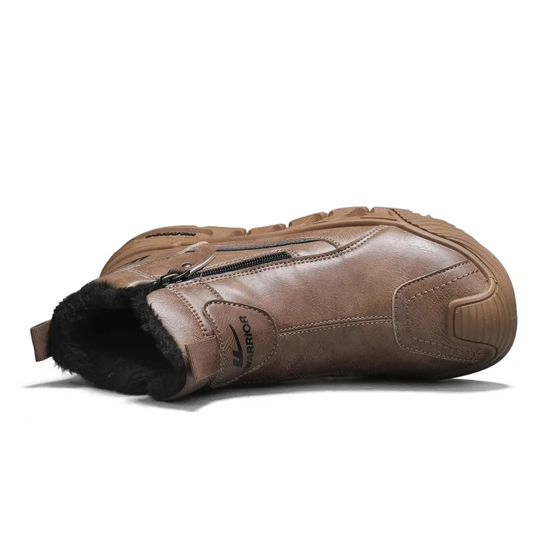 WARRIOR Кожаные ботинки 9cm combat brown — фото 4