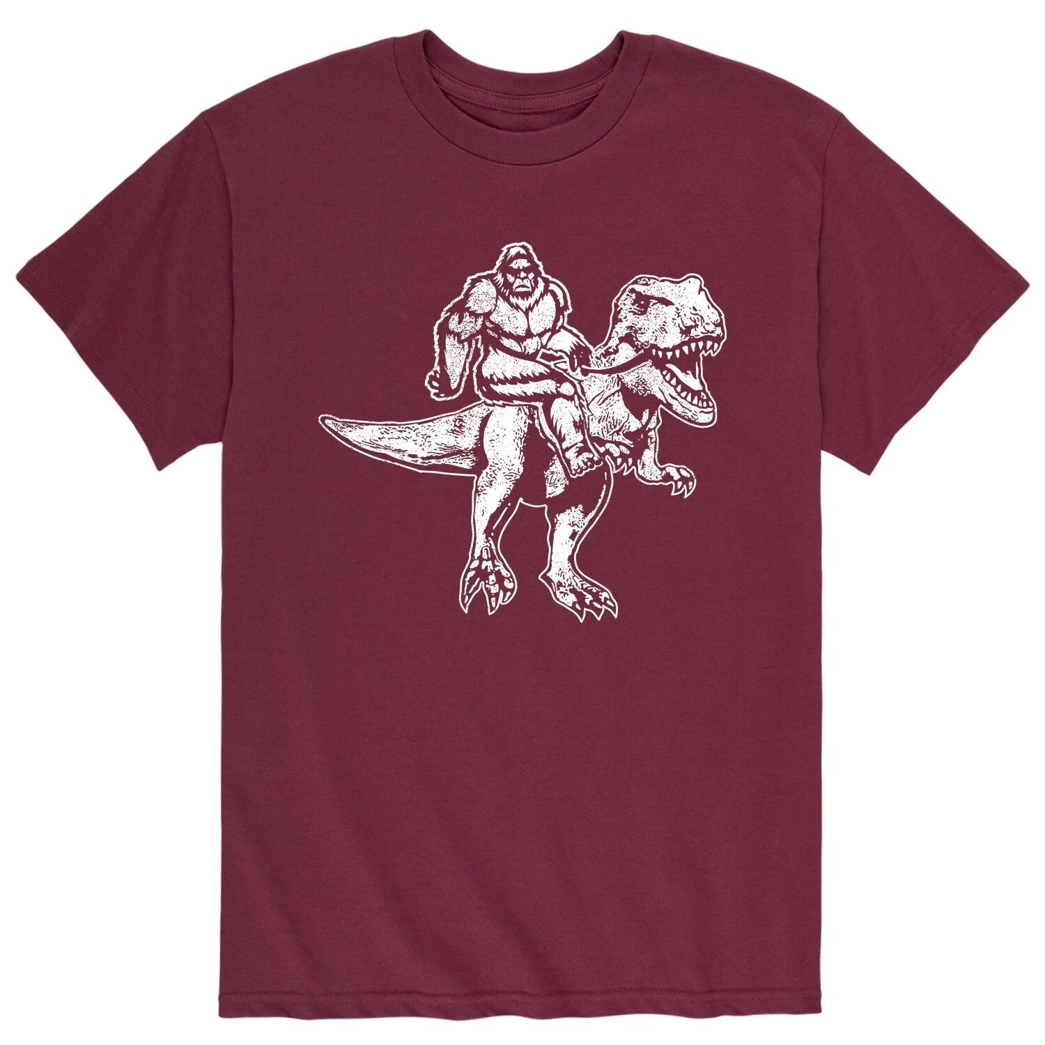 

Мужская футболка Bigfoot Riding T-Rex Licensed Character