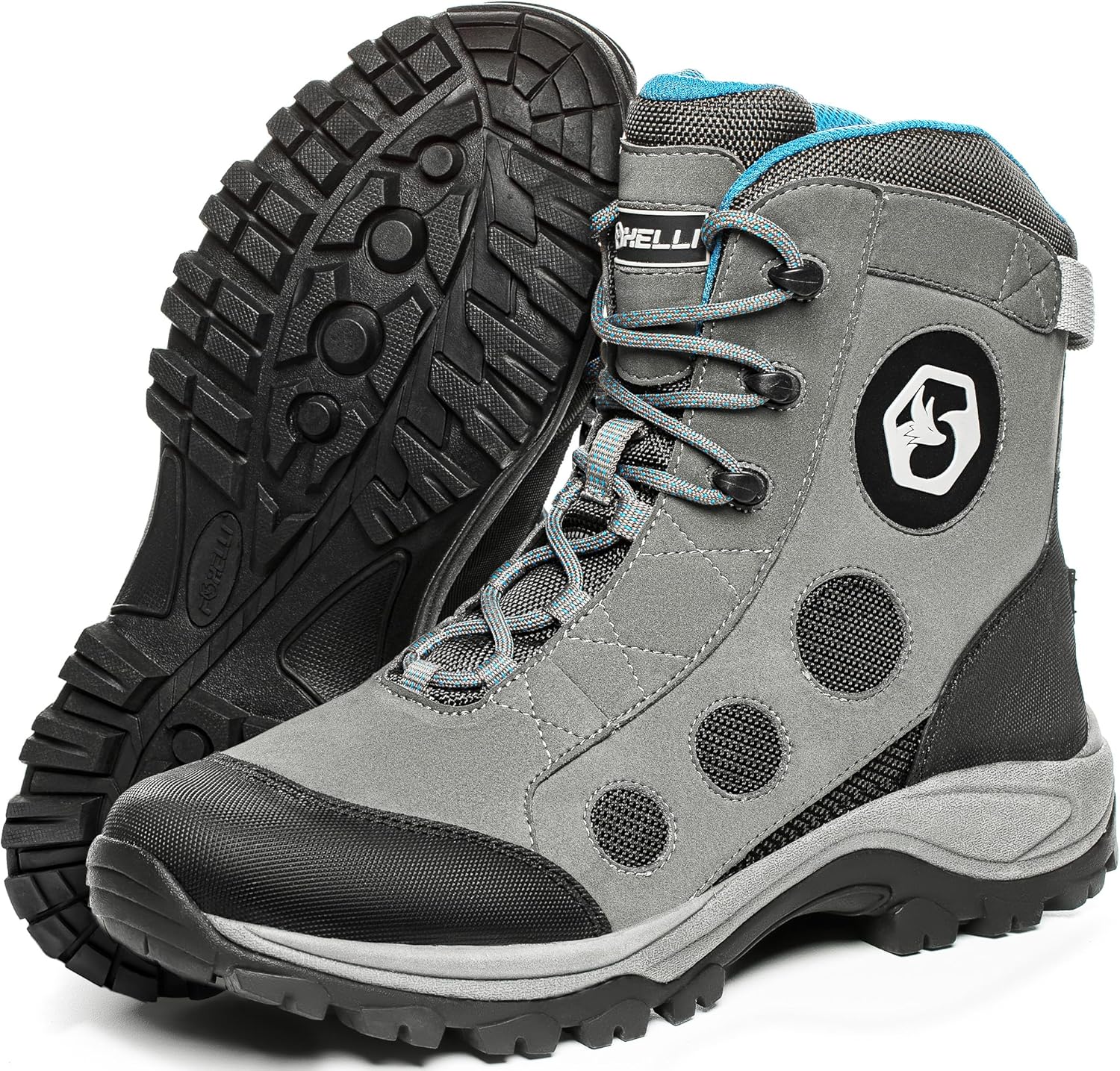 

Сапоги для забродной рыбалки Foxelli - Легкие ботинки для нахлыстовой рыбалки для мужчин, сапоги с резиновой подошвой, серый