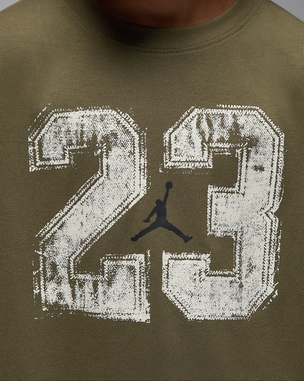 Детская футболка Twofer Jordan MVP, Medium Olive — фото 4