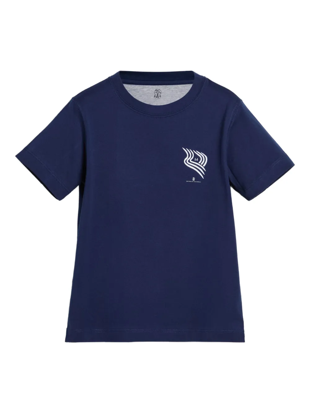 

Футболка с логотипом Brunello Cucinelli Kids, синий