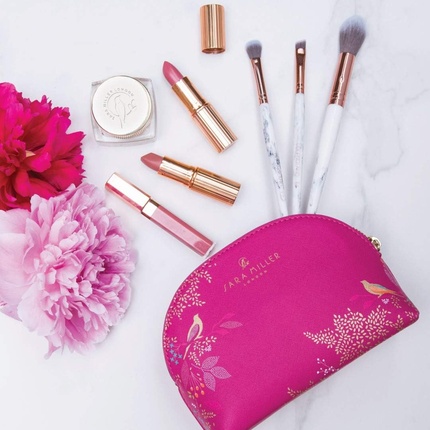 Косметичка Sara Miller Beauty Chelsea розовая маленькая Heathcote & Ivory — фото 2