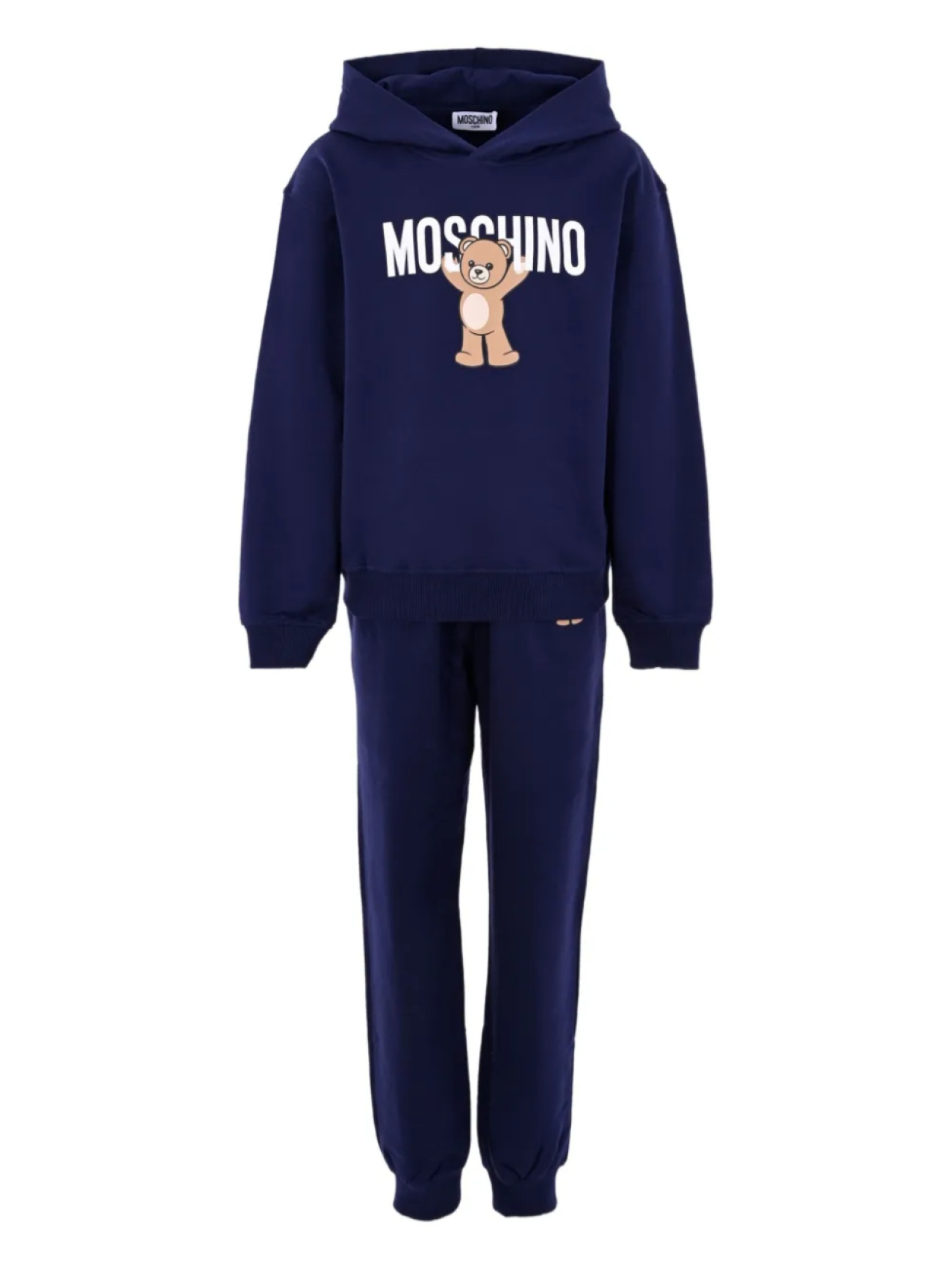 

Moschino Kids спортивный костюм с принтом Тедди, синий