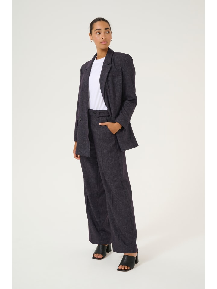 

Костюмные брюки Kaffe, цвет dark grey check