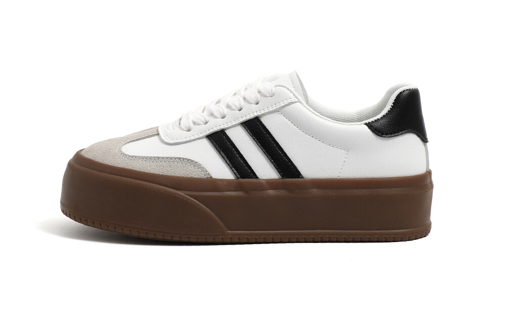

Кроссовки HUANQIU Skateboarding Shoes Women's Low-top, белый/черный