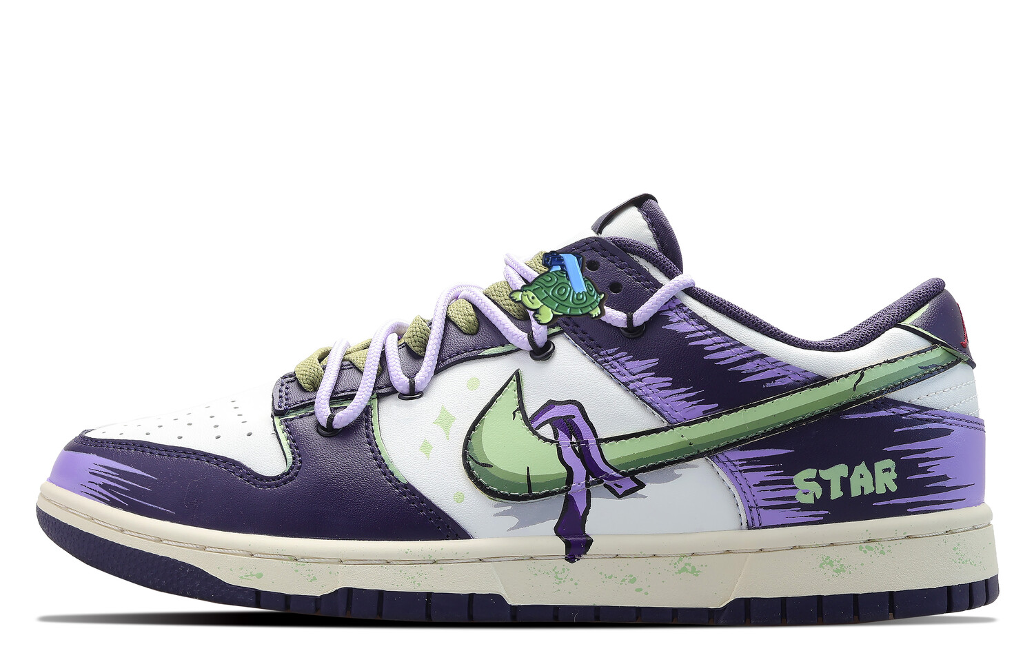 

Кроссовки для скейтбординга Dunk мужские с низким верхом фиолетовый Nike