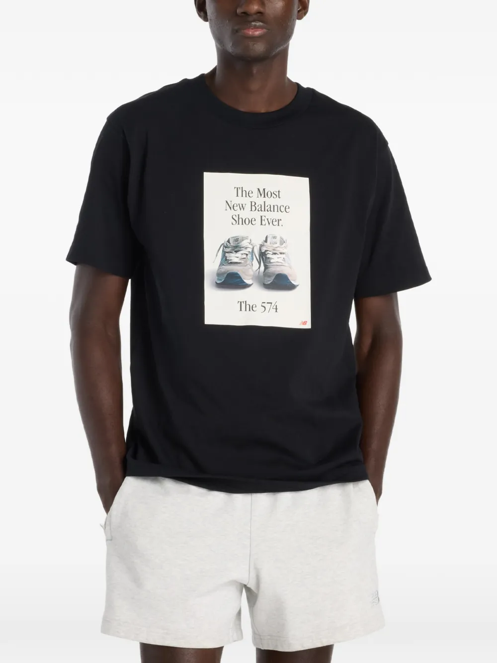 

Футболка с графическим принтом 574 Ad New Balance, черный