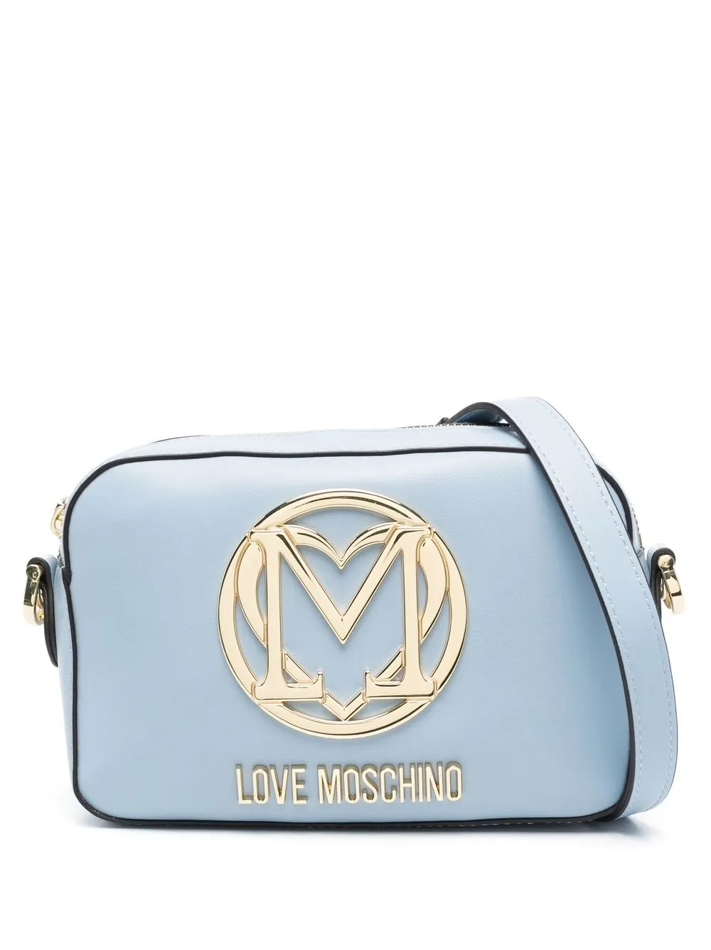 

Сумка-сэтчел с логотипом Love Moschino, синий