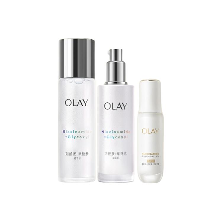 

Сыворотка-лосьон против гликации для осветления Shiro набор для ухода за кожей из трех предметов для осветления и сияния Olay