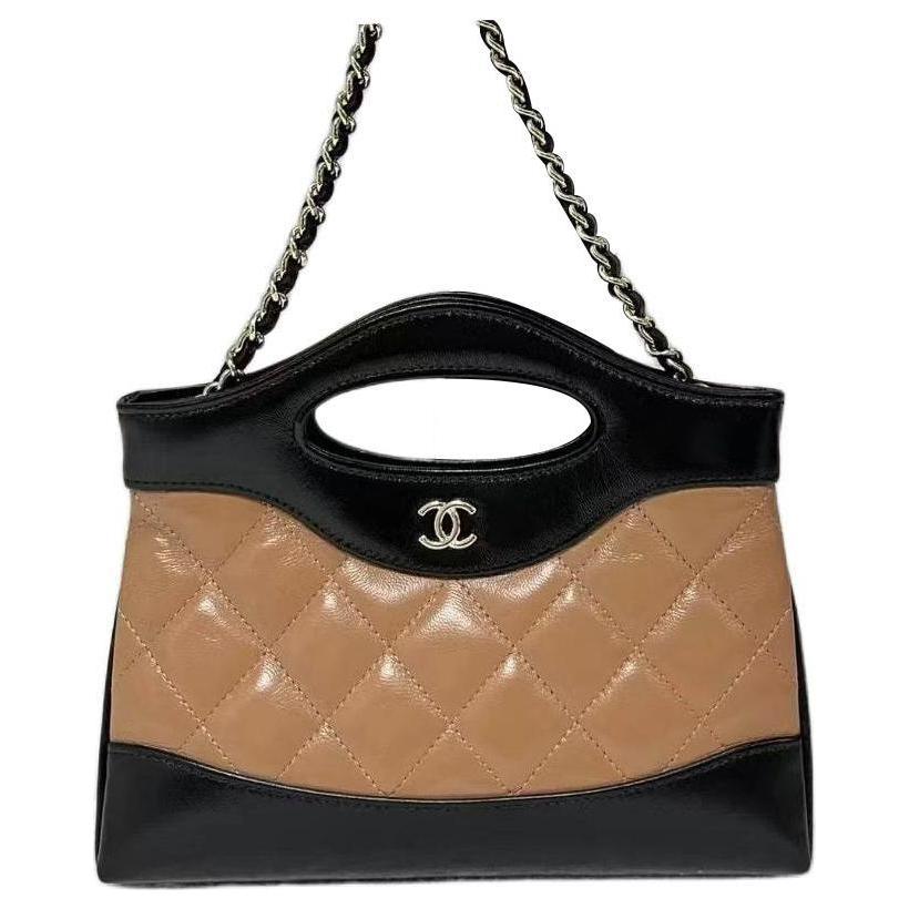 CHANEL Кожаная сумка через плечо, модель Shoulder Bag, Crossbody Bag, черно-коричневая — фото 2