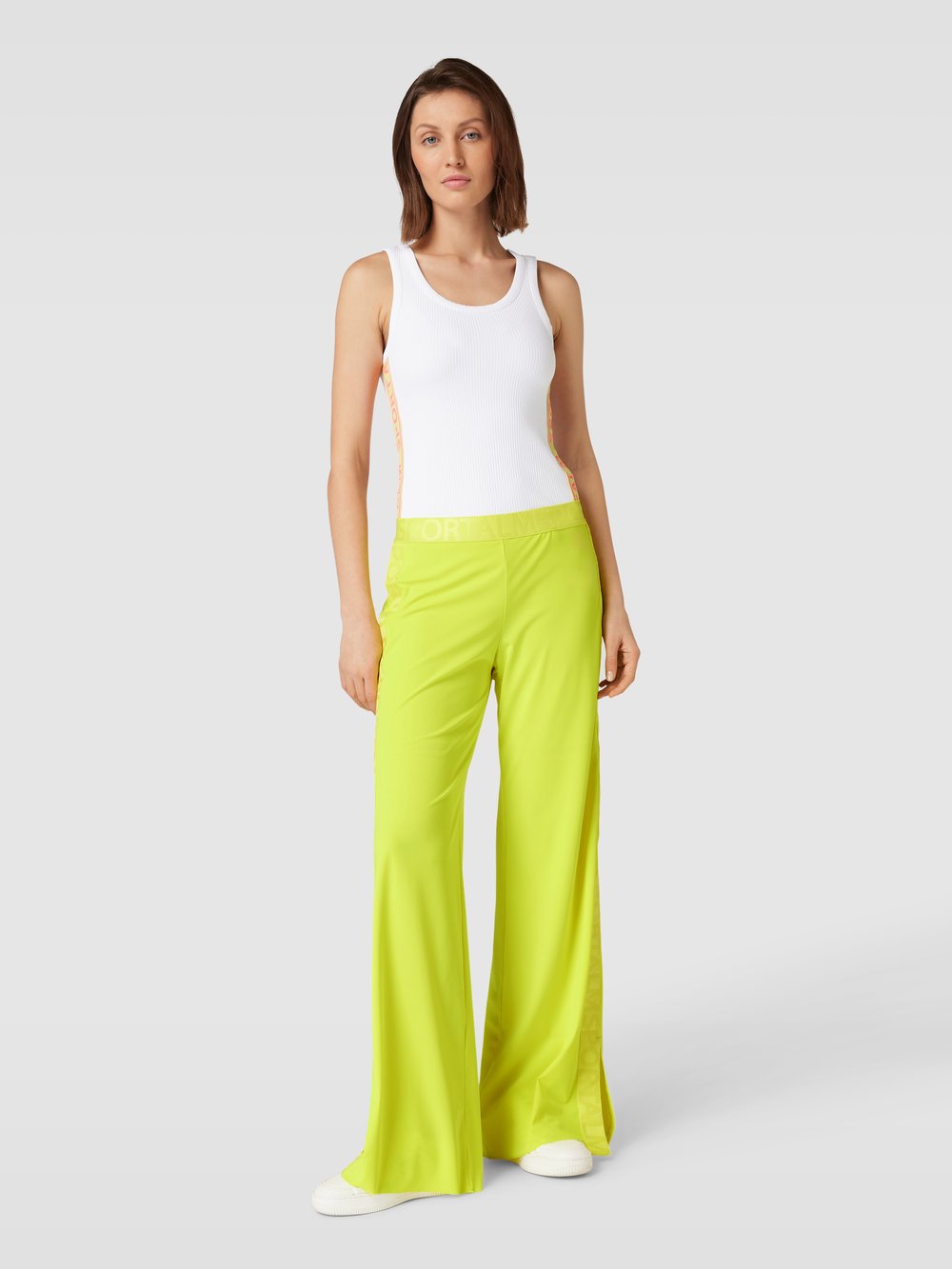 

Расклешенные брюки с эластичной резинкой на поясе Sportalm, желтый