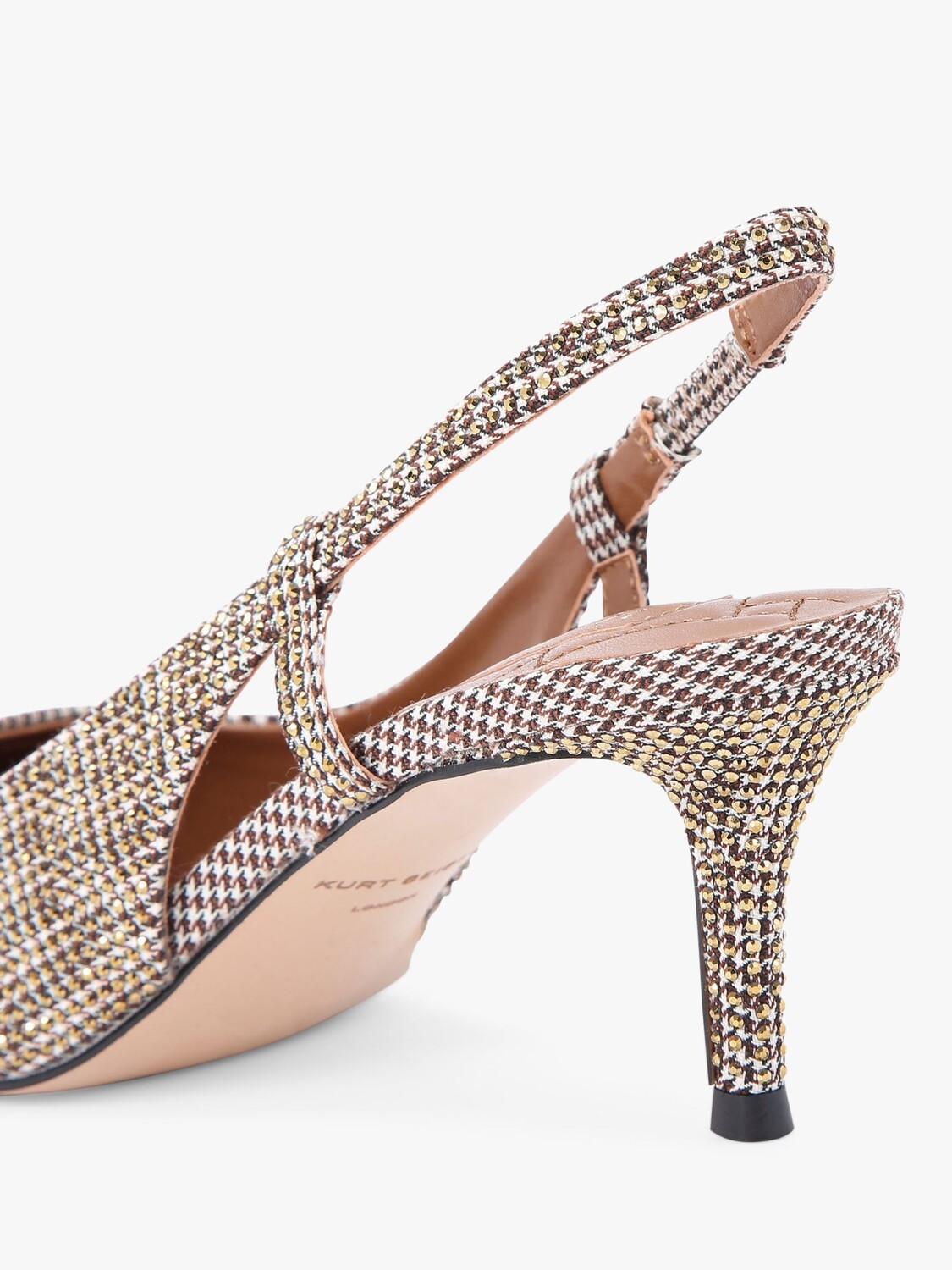 Kurt Geiger London Белгравия Туфли-лодочки с пяткой на пятке, натуральный бежевый — фото 3