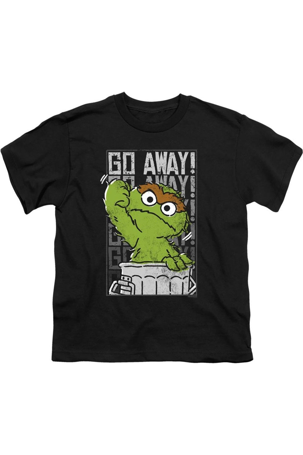 

Футболка с коротким рукавом для детей "Go Away" от Sesame Street Gildan, черный