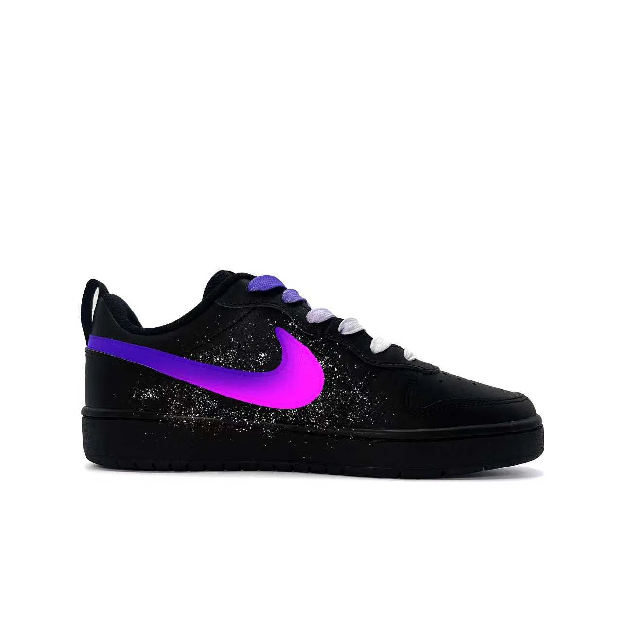 Кроссовки для скейтбординга Court Borough Dark Night Iridescent из синтетической кожи, износостойкие, нескользящие, низкие Nike, Black — фото 3