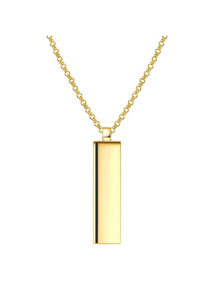 

Männerglanz Серебряное колье в оправе из желтого золота