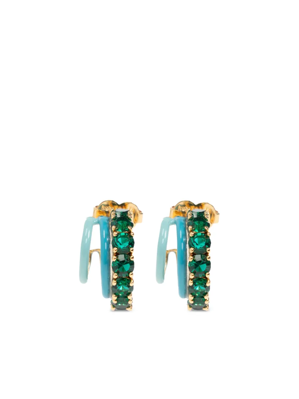 

Серьги с кристаллами Kate Spade, синий