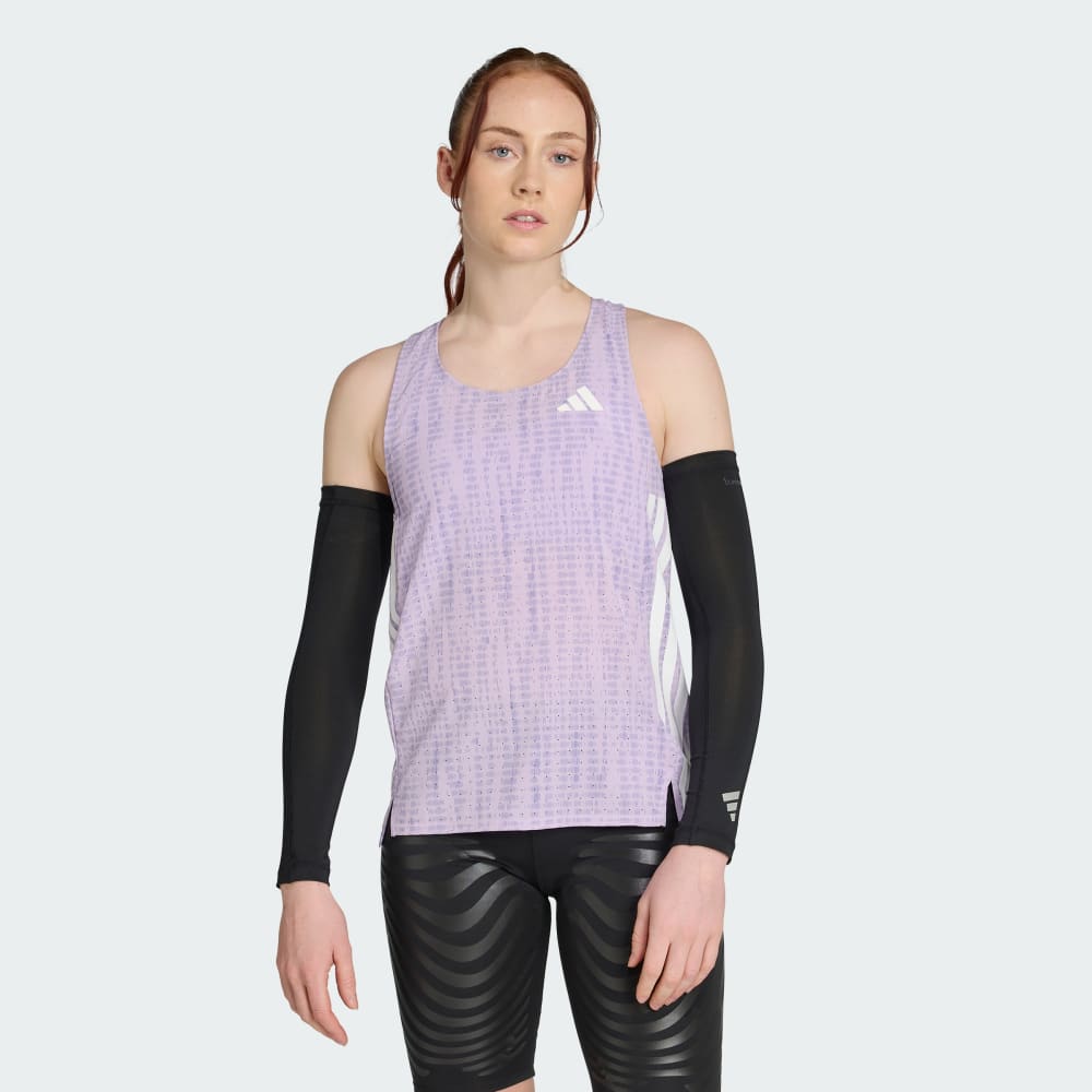 

Спортивный топ Adidas Adizero Running Singlet, цвет Powder Plum/Magic Lilac
