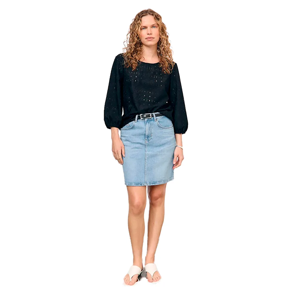 

Юбка Object Ellen denim skirt, синий
