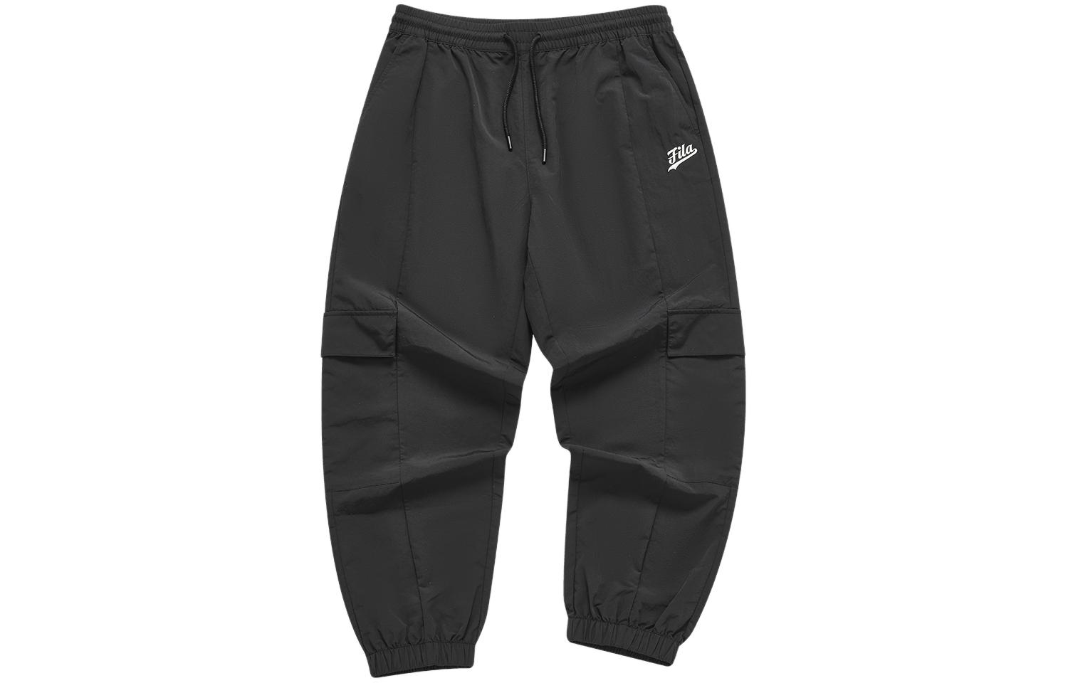 

FILA FUSION Вязаные спортивные штаны мужские Jet Black